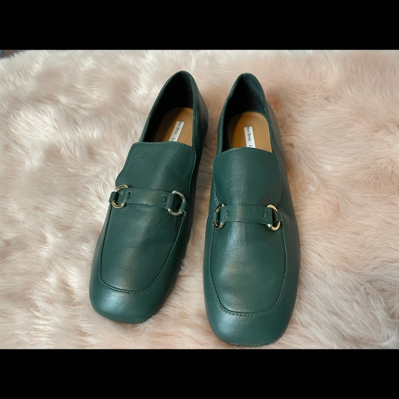 Square toe equestrian loafers green size 8 - Picture 6 of 12